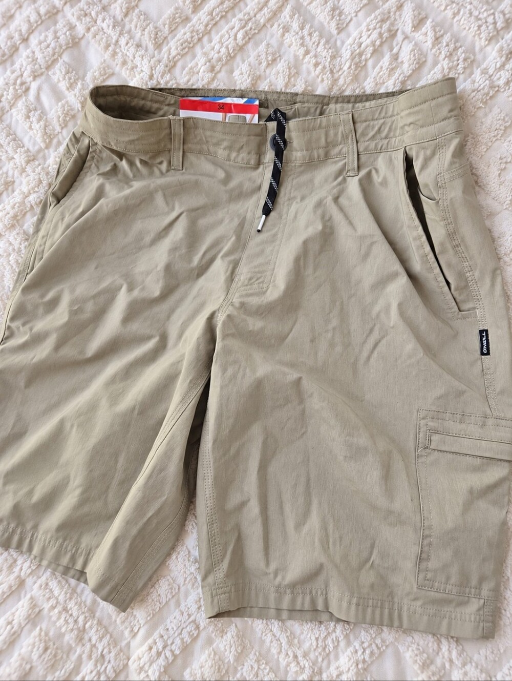 O'Neill Men's Light Khaki Cargo Shorts